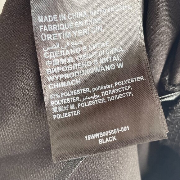 Bebe Pants Womens M Black Satin Wide Leg Cropped Ruffle Hem Boho Lagenlook - Picture 13 of 13